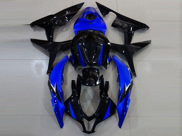 Negro Brillante & Azul 07-08 CBR600RR Carenados Moto Negro Brillante & Azul 07-08 CBR600RR Carenados Moto