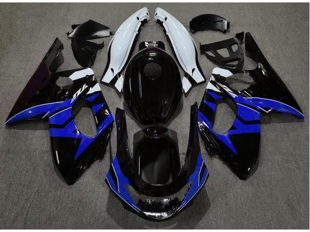 Negro Brillante Azul & Blanco 98-07 YZF600 Carenados Moto Negro Brillante Azul & Blanco 98-07 YZF600 Carenados Moto