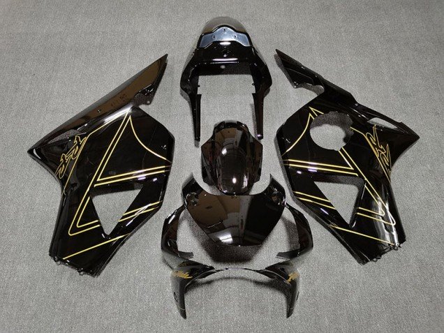 Negro Brillante & Dorado 02-03 CBR954RR Carenados Moto Negro Brillante & Dorado 02-03 CBR954RR Carenados Moto