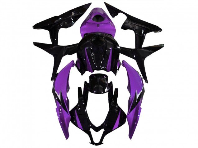 Negro Brillante & Morado 07-08 CBR600RR Carenados Moto Negro Brillante & Morado 07-08 CBR600RR Carenados Moto