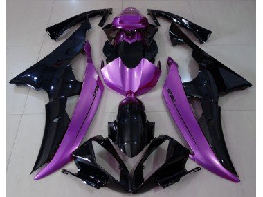 Negro Brillante & Morado Rosa 08-16 R6 Carenados Moto