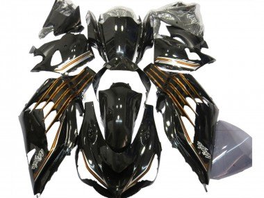 Negro Brillante & Naranja 12-21 ZX14R Carenados Moto