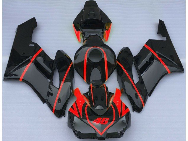 Negro Brillante & Rojo 04-05 CBR1000RR Carenados Moto Negro Brillante & Rojo 04-05 CBR1000RR Carenados Moto