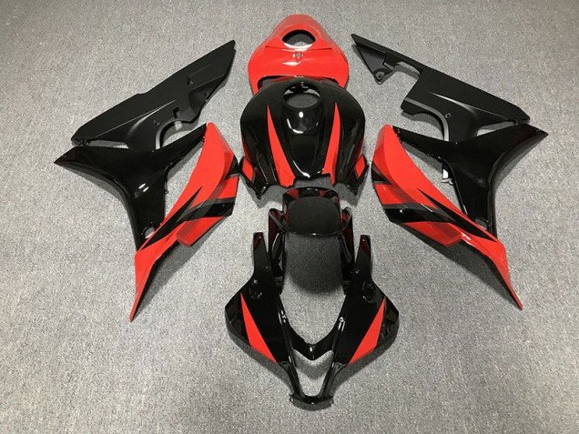 Negro Brillante & Rojo 07-08 CBR600RR Carenados Moto Negro Brillante & Rojo 07-08 CBR600RR Carenados Moto