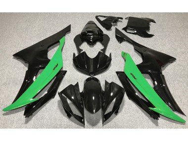 Negro Brillante & Verde 08-16 R6 Carenados Moto