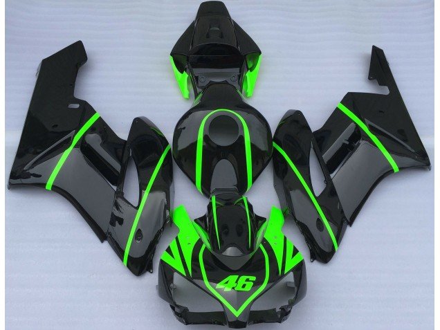 Negro Brillante & Verde Alta Visibilidad 04-05 CBR1000RR Carenados Moto Negro Brillante & Verde Alta Visibilidad 04-05 CBR1000RR Carenados Moto