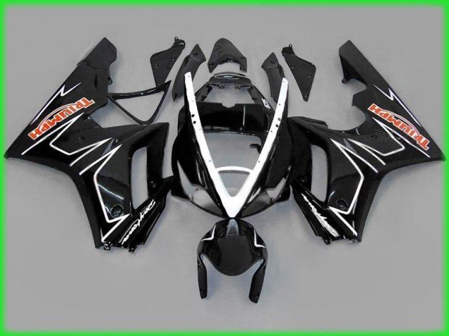 Negro Brillo Con Blanco 06-08 Daytona 675 Carenados Moto Negro Brillo Con Blanco 06-08 Daytona 675 Carenados Moto