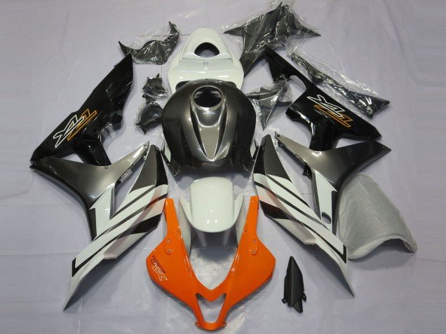 Negro Gris & Naranja 07-08 CBR600RR Carenados Moto Negro Gris & Naranja 07-08 CBR600RR Carenados Moto
