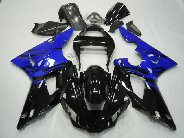 Negro Llama & Azul 00-01 R1 Carenados Moto
