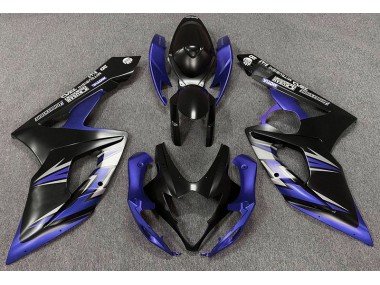 Negro Mate & Azul 05-06 GSXR 1000 Carenados Moto