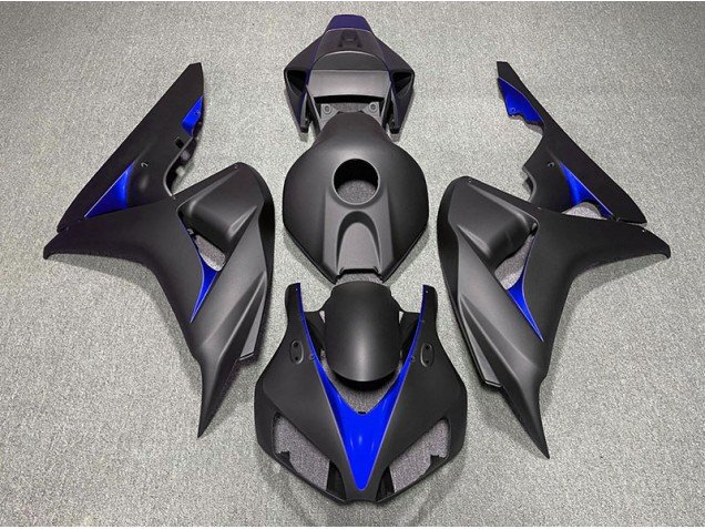 Negro Mate & Azul 06-07 CBR1000RR Carenados Moto Negro Mate & Azul 06-07 CBR1000RR Carenados Moto