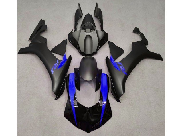 Negro Mate & Azul 15-19 R1 Carenados Moto