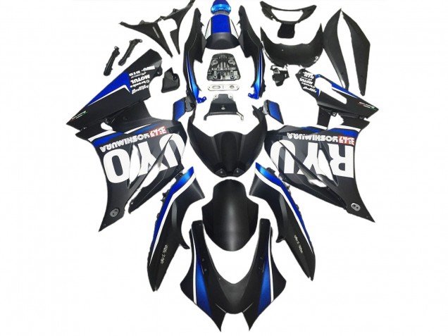 Negro Mate & Azul 17-23 GSXR 1000 Carenados Moto