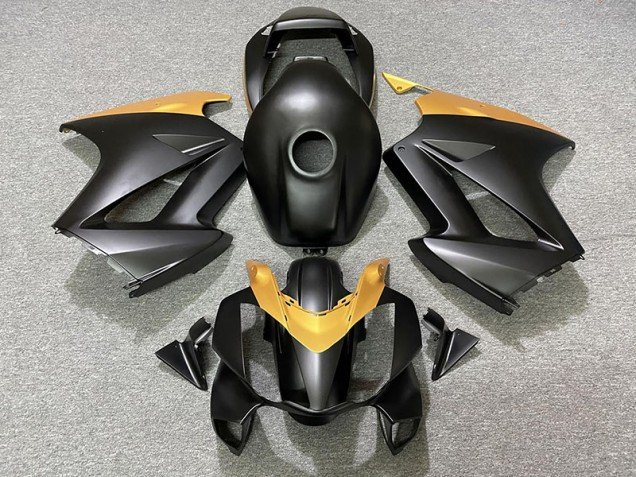 Negro Mate & Dorado 02-12 VFR800 Carenados Moto