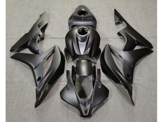 Negro Mate Liso 07-08 CBR600RR Carenados Moto Negro Mate Liso 07-08 CBR600RR Carenados Moto