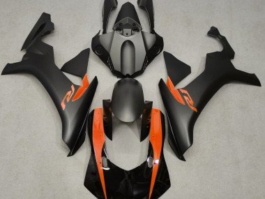 Negro Mate & Naranja 15-19 R1 Carenados Moto