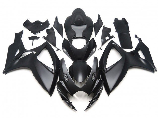 Negro Mate OEM Estilo Personalizado 06-07 GSXR 600-750 Carenados Moto Negro Mate OEM Estilo Personalizado 06-07 GSXR 600-750 Carenados Moto