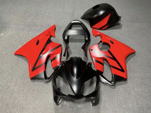 Negro Mate & Rojo 01-03 CBR600 F4i Carenados Moto Negro Mate & Rojo 01-03 CBR600 F4i Carenados Moto