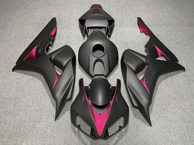 Negro Mate & Rosa 06-07 CBR1000RR Carenados Moto Negro Mate & Rosa 06-07 CBR1000RR Carenados Moto