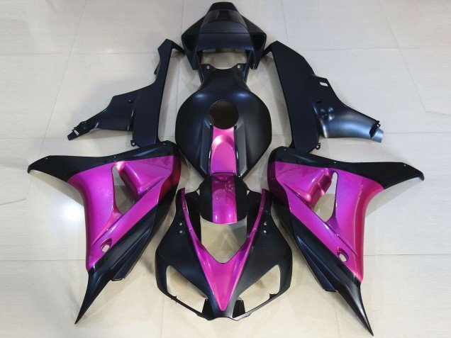 Negro Mate & Rosa 06-07 CBR1000RR Carenados Moto Negro Mate & Rosa 06-07 CBR1000RR Carenados Moto