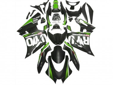 Negro Mate & Verde 17-23 GSXR 1000 Carenados Moto