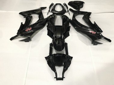 Negro Metalizado 09-12 ZX6R Carenados Moto