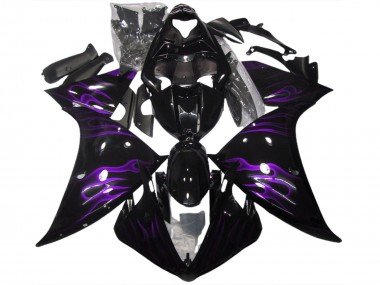 Negro & Morado Llama 09-11 R1 Carenados Moto
