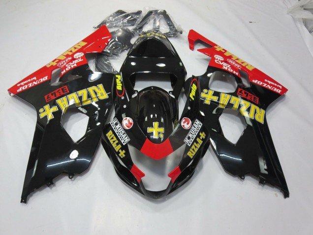 Negro Rizla 04-05 GSXR 600-750 Carenados Moto Negro Rizla 04-05 GSXR 600-750 Carenados Moto