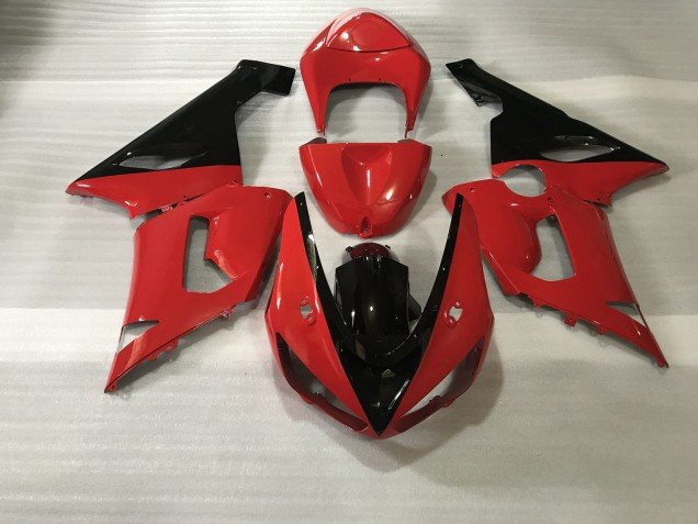 Negro Rojo 05-06 ZX6R Carenados Moto Negro Rojo 05-06 ZX6R Carenados Moto