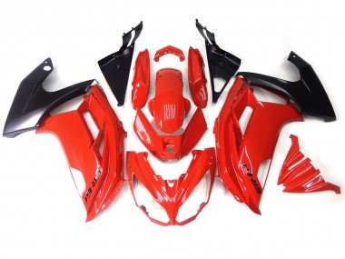 Negro Rojo 12-16 Ninja 650R Carenados Moto