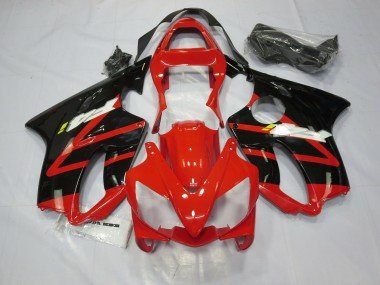 Negro Rojo & Amarillo 01-03 CBR600 F4i Carenados Moto