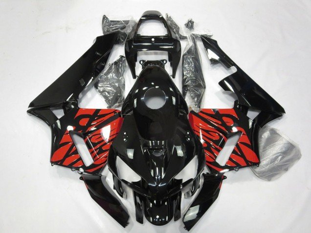 Negro & Rojo Tribal 05-06 CBR600RR Carenados Moto Negro & Rojo Tribal 05-06 CBR600RR Carenados Moto