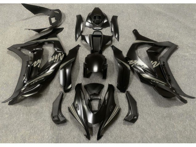 Negro Satinado & Gris 16-19 ZX10R Carenados Moto Negro Satinado & Gris 16-19 ZX10R Carenados Moto