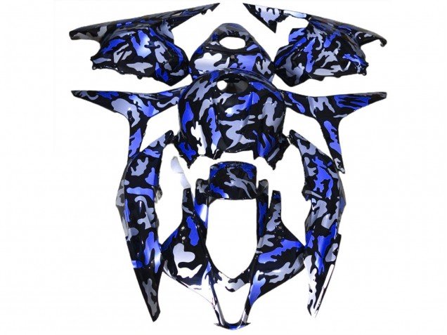 Nieve Azul Oscuro Camuflaje 09-12 CBR600RR Carenados Moto Nieve Azul Oscuro Camuflaje 09-12 CBR600RR Carenados Moto