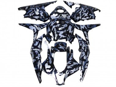 Nieve Plateada Camuflaje 09-12 CBR600RR Carenados Moto
