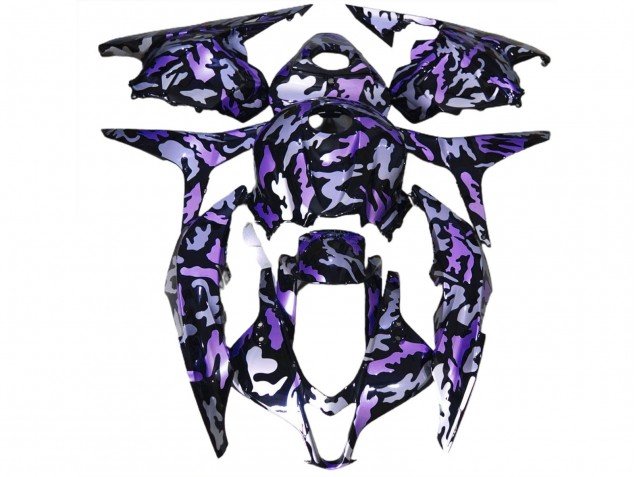 Nieve Púrpura Camuflaje 09-12 CBR600RR Carenados Moto Nieve Púrpura Camuflaje 09-12 CBR600RR Carenados Moto