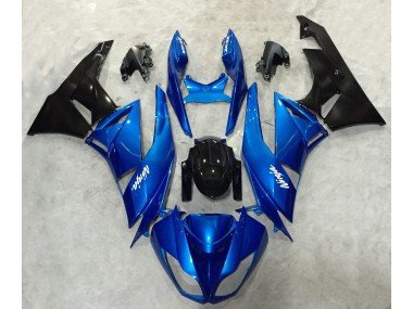 Ninja Azul & Negro 09-12 ZX6R Carenados Moto
