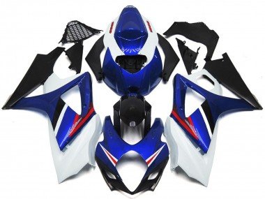 OEM Estilo Azul Brillante & Rojo Blanco 07-08 GSXR 1000 Carenados Moto