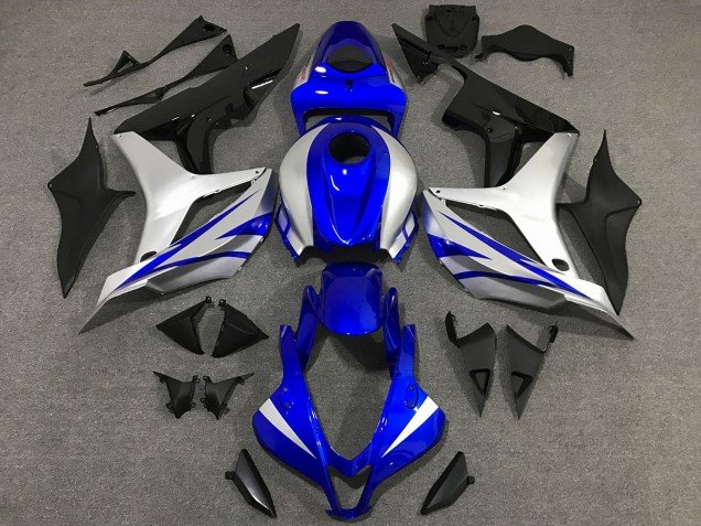 OEM Estilo Azul & Plateado 07-08 CBR600RR Carenados Moto OEM Estilo Azul & Plateado 07-08 CBR600RR Carenados Moto