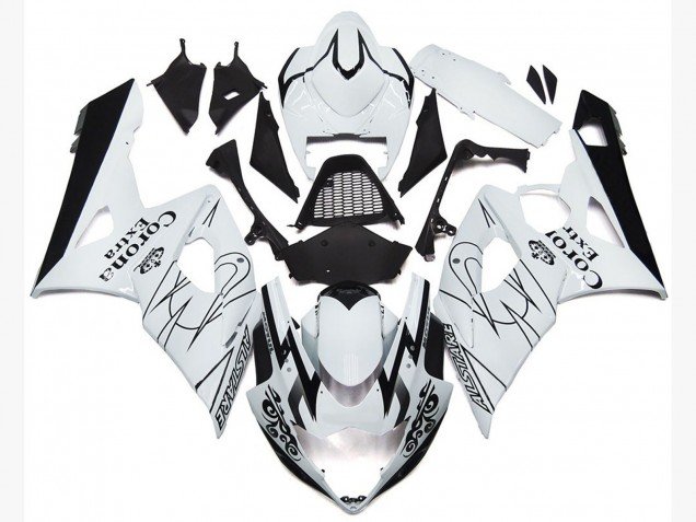 OEM Estilo Blanco Corona 05-06 GSXR 1000 Carenados Moto