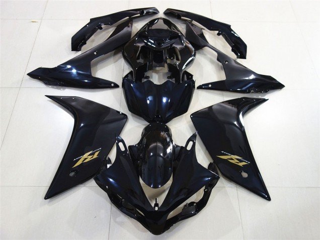 Oro Negro Brillante 07-08 R1 Carenados Moto