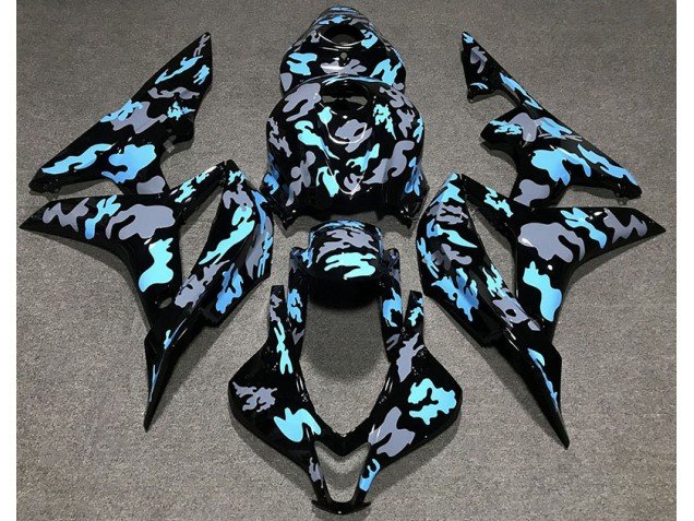 Personalizado Camuflaje Azul 07-08 CBR600RR Carenados Moto Personalizado Camuflaje Azul 07-08 CBR600RR Carenados Moto
