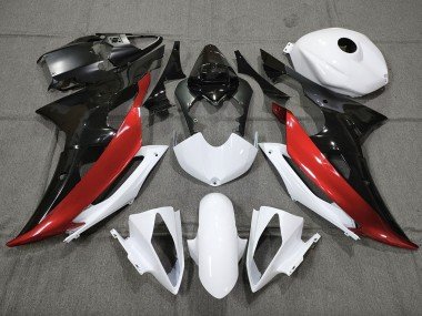 Personalizado Rojo Blanco & Negro 08-16 R6 Carenados Moto