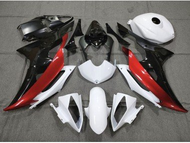Personalizado Rojo Blanco & Negro 08-16 R6 Carenados Moto