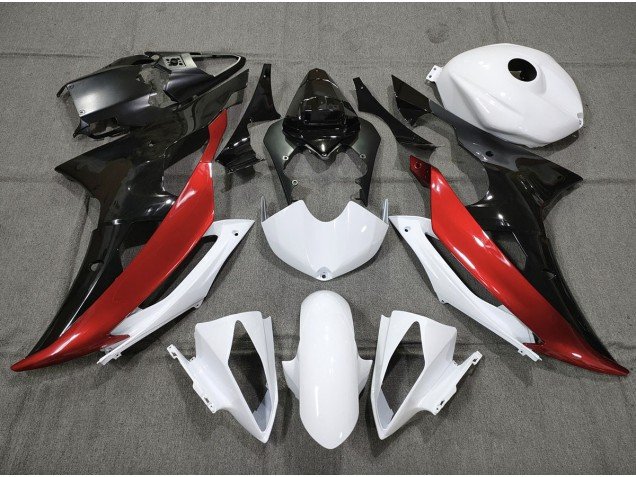 Personalizado Rojo Blanco & Negro 08-16 R6 Carenados Moto Personalizado Rojo Blanco & Negro 08-16 R6 Carenados Moto