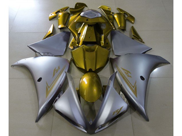 Plata Mate & Oro 09-11 R1 Carenados Moto Plata Mate & Oro 09-11 R1 Carenados Moto