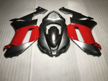 Plata Metalizada Con Rojo 07-08 ZX6R Carenados Moto