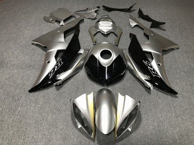 Plata & Negro Personalizado 08-16 R6 Carenados Moto