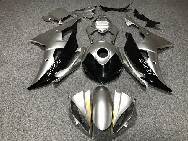 Plata & Negro Personalizado 08-16 R6 Carenados Moto