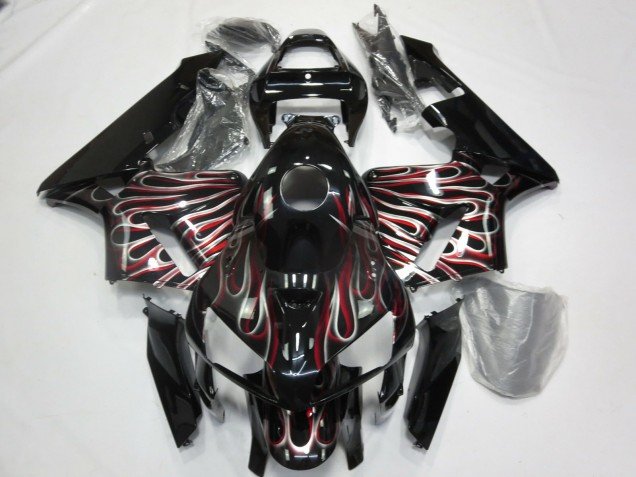 Plata & Rojo Llama 05-06 CBR600RR Carenados Moto Plata & Rojo Llama 05-06 CBR600RR Carenados Moto
